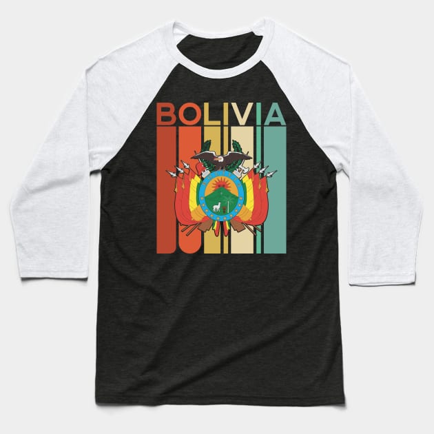 Bolivia Alpaca La Paz Cochabamba Flag Bolivian Santa Cruz Condor Baseball T-Shirt by Shirtsurf